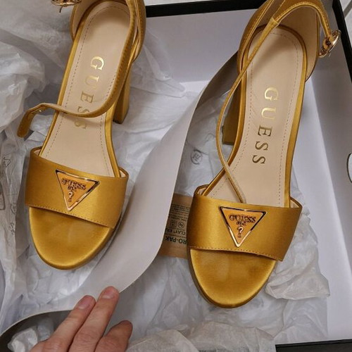 Guess Sandals Size 35 New Gold