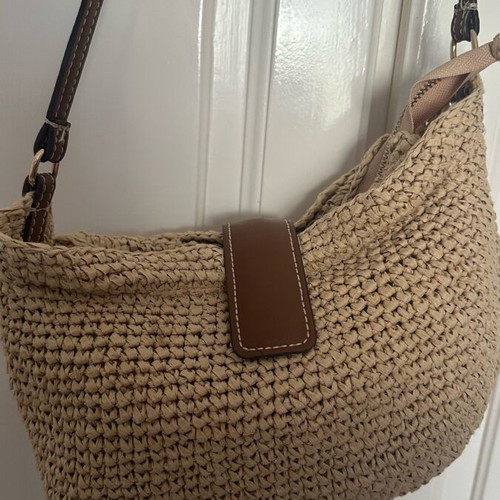 Τσάντα Zara raffia σαν καινούργια
