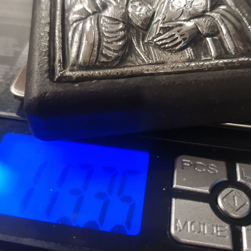 Silver Religious Icons Set used, 1000 & 950 purity, metal alloy