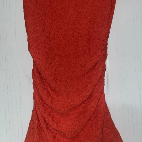 Zara red one shoulder dress size M like new