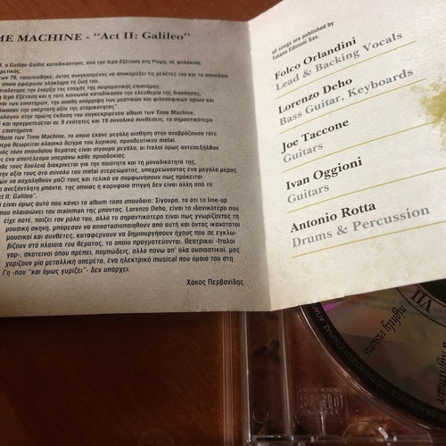 Time Machine Act II Galileo CD used, Metal