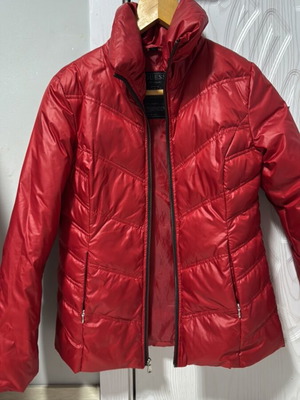 Guess jacket red like new, size S