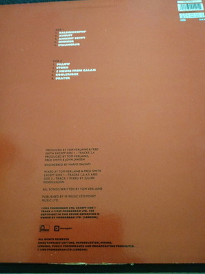 Tom Verlaine The Wonder LP μεταχειρισμένο, rock