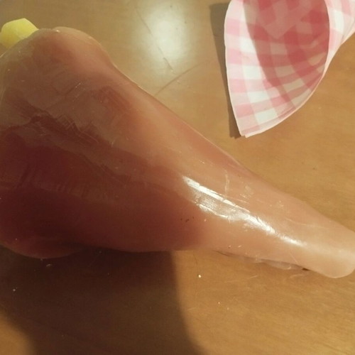 Original 18cm Candle in pita gyro design with tomato and potato