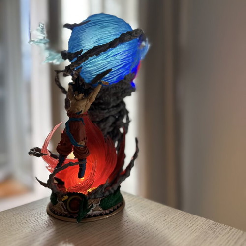 Dragon Ball Z Goku figure with lighting like new