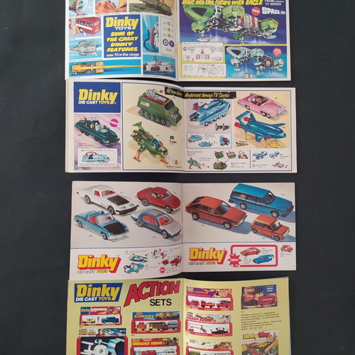 Dinky Toys set of 4 toy catalogs 1975-78