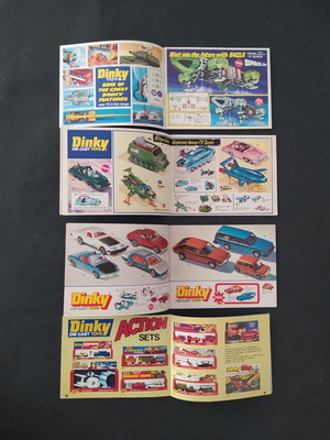 Dinky Toys set of 4 toy catalogs 1975-78