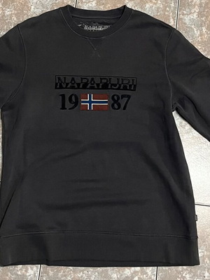 Napapijri slim fit men's sweatshirt size L, grey