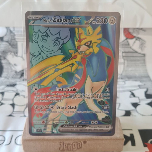 Hop's Zacian ex Journey Together Full Art Ultra Rare card new