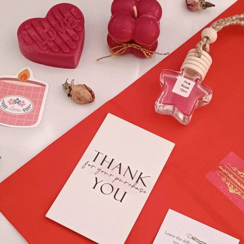 Inspired Si Passione & Pink Rose Gift Set with Candle, Wax Melt & Car Diffuser