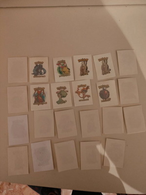 Pokémon collectible tattoo stickers like new, pack of 23 pieces