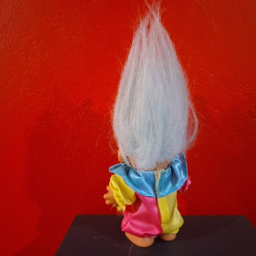 Vintage Troll Happy Birthday Clown figure by Russ Bernie like new