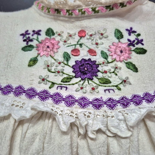 Northern Bulgarian folk shirt like new with hand embroidery