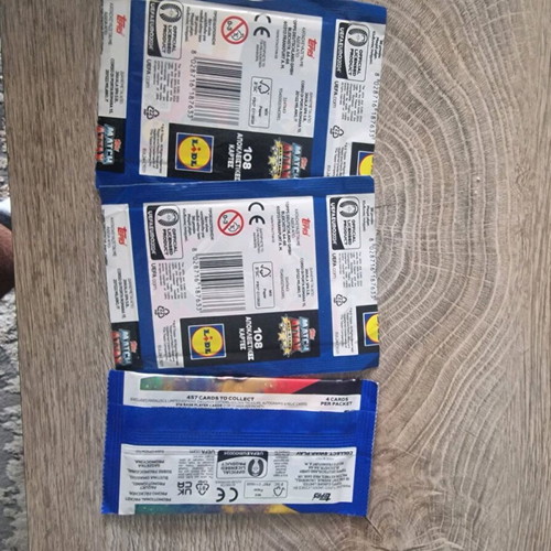 Lidl football sticker packs and card pack new