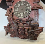 Vintage wooden cuckoo wall clock Quartz 54x42x14