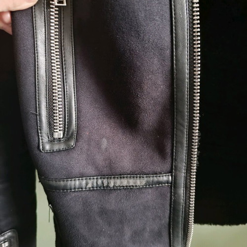 Zara short biker jacket used, black, size M