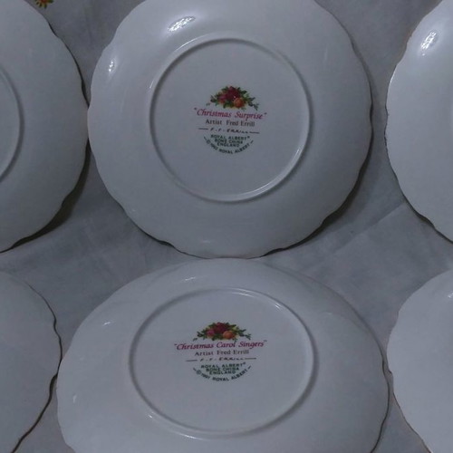Royal Albert Christmas Collection plate set 6 pieces new bone china