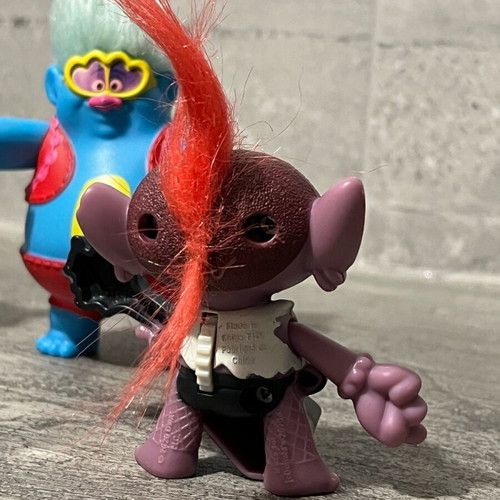 Trolls figures used, set of 3 pieces