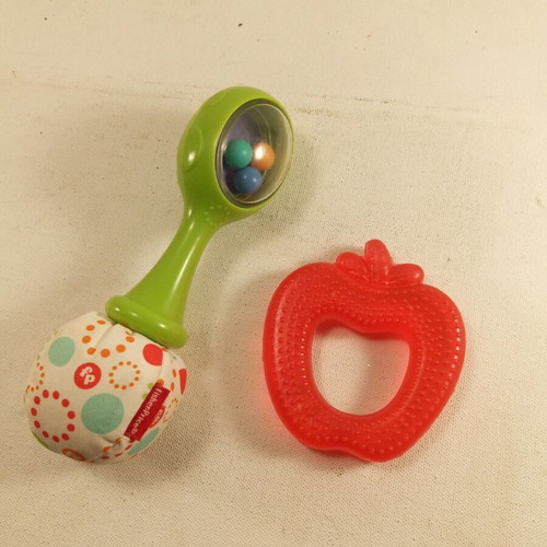 Fisher Price rattle and baby teether like new