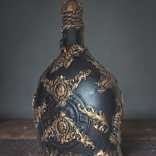 Handmade decorative bottle with pirate theme