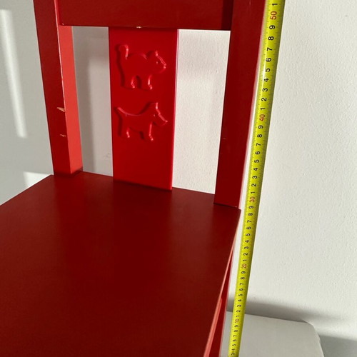 Wooden children's chair like new with free stool