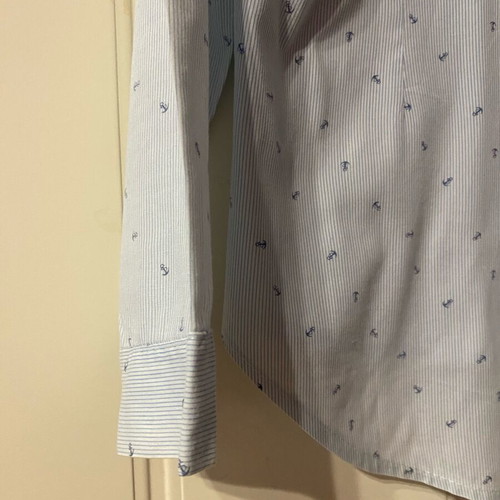 Women's shirt light blue with nautical pattern, like new, size L