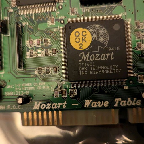 Mozart Wave Table S601213-B used ISA sound card with OPL3 OPL4