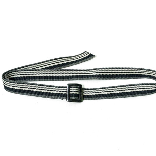 Milo Outdoor Webbing Belt 102cm, striped grey black white