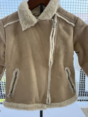 Perfecto Sherpa Jacket for Girls used, brown with sheep effect