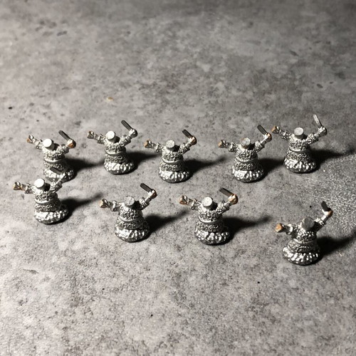 Pendraken 12mm miniature dwarf warriors, 90s, set of 9