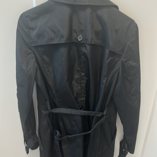 Naf Naf black trench coat size 40, like new, fits small