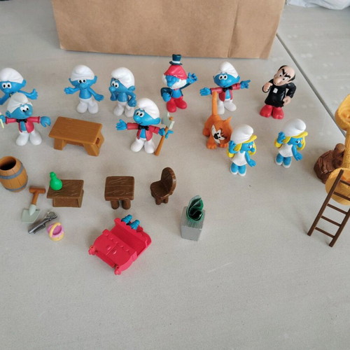 Smurfs used set 2009, all together