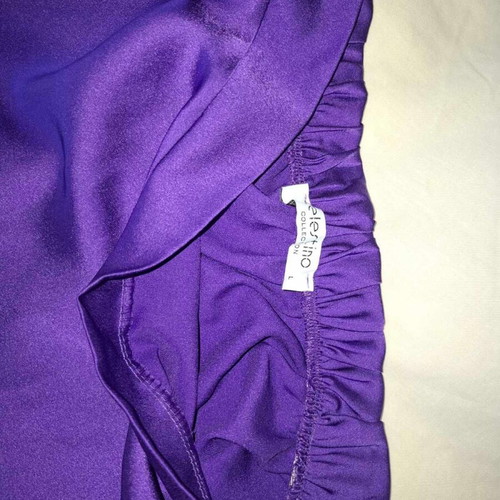 Celestino skirt used, purple satin, size L