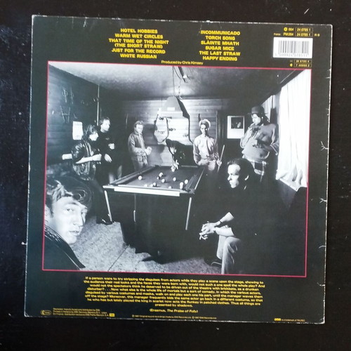 Marillion Clutching at Straws vinyl record used, rock