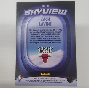 2023-24 Panini-NBA Hoops Basketball Zach Lavine Skyview #18