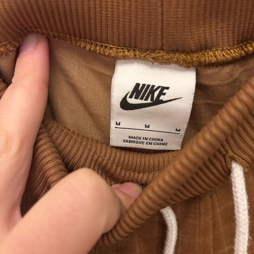 Nike velour joggers ale brown like new