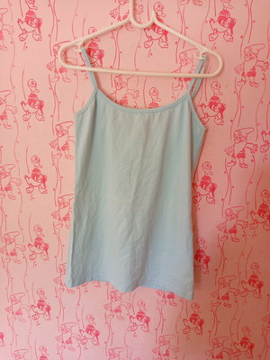 Women's sleeveless top used, turquoise, size S