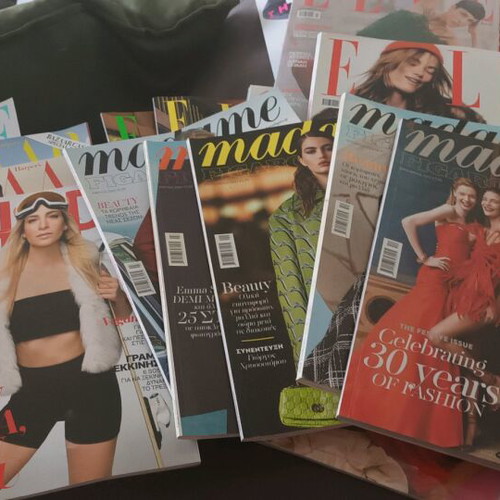 Magazine collection like new, 8 Elle, 3 Elle Decoration, 8 Madame Figaro, 3 Harper's Bazaar, 1 Shape