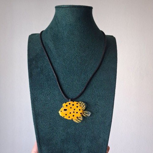 Fish necklace new, handmade colorful summer jewelry