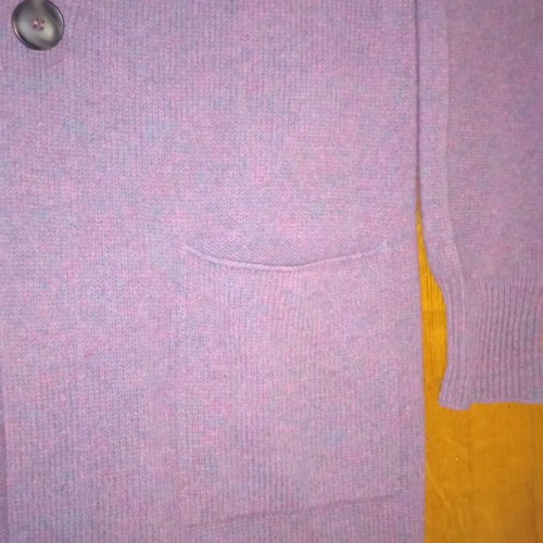 Benetton cardigan new 100% wool, purple