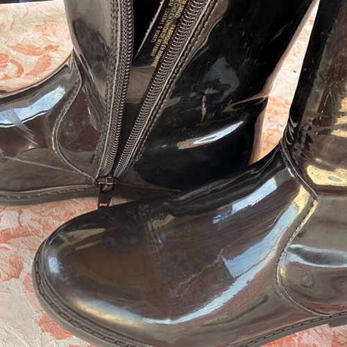 H&M girls' patent boots size 29, black