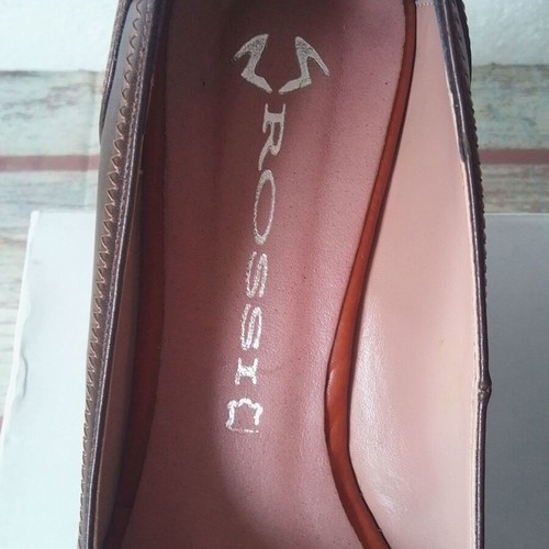 Rossi women's leather pumps size 38 like new, brown