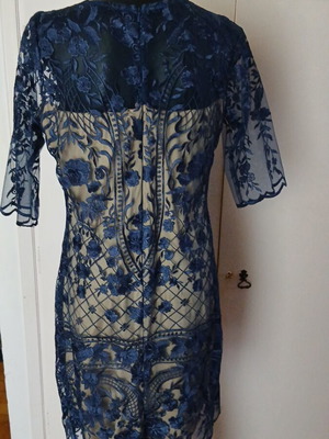 Evening dress blue, like new, size M 38 10