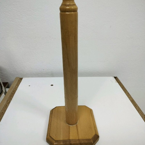 Kitchen roll holder used, wooden