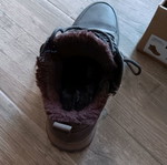 Lumberjack boots size 43 like new, brown with fur lining and zipper
