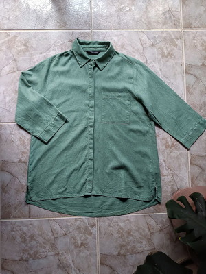 LC Waikiki women's shirt new, green, 3/4 sleeves, size M