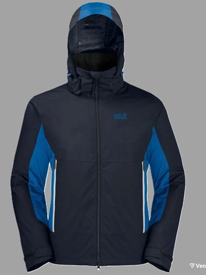 Jack Wolfskin North Border 3+1 Jacket new medium black-blue