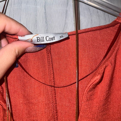 Bill Cost dress used, orange, size XL