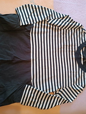 Cotton striped 3/4 sleeve Zara shirt size M like new