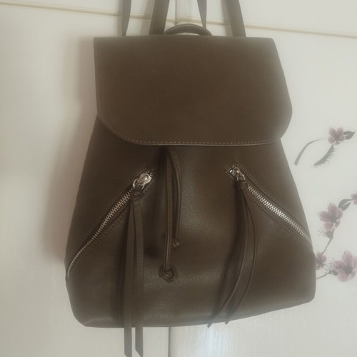 Stradivarius backpack, casual, olive green